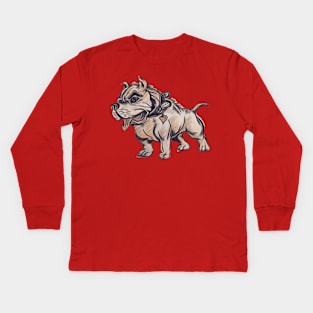 Pitbull Mom Kids Long Sleeve T-Shirt